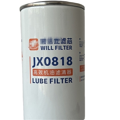 JX0818 OE NO. Herstellung von Ölfiltern für Schwerlastfahrzeugmotoren für Kraftfahrzeug-Forkliftbagger 1,5 kg