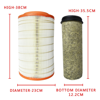 Foton Ruiwo ES3/160 Lkw-Motor-Luftfilter KL2338PU Die perfekte Passform für Yuchai 160