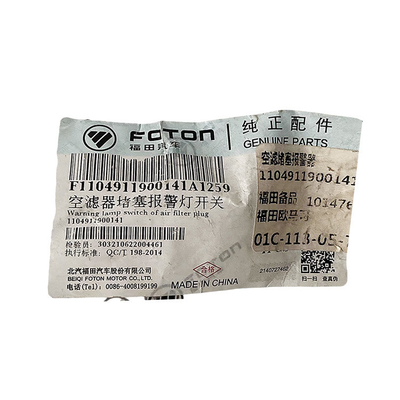 Alpha FOTON OMACO OLLING CTX MRT übertrifft Knight Luftfilter Blockade Alarm Schalter Original Autoteile Zubehör