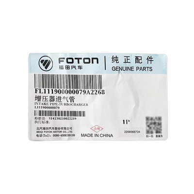 FOTON Aumark Supercharger Einlassrohr L011901220MA0 L111900000079 für das Fahrzeugmodell Aumark